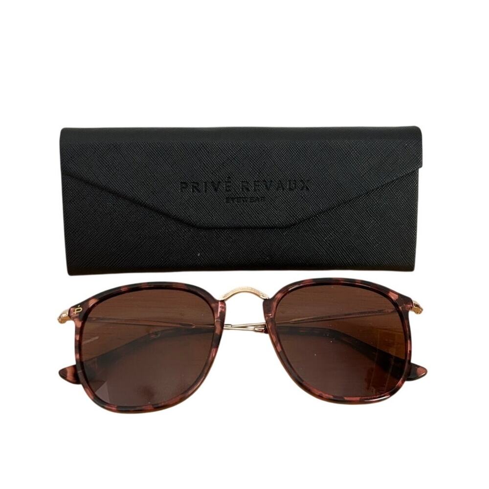 Privé Revaux “The London” Sunglasses – Tortoise Frame – Brown Gradient Lenses